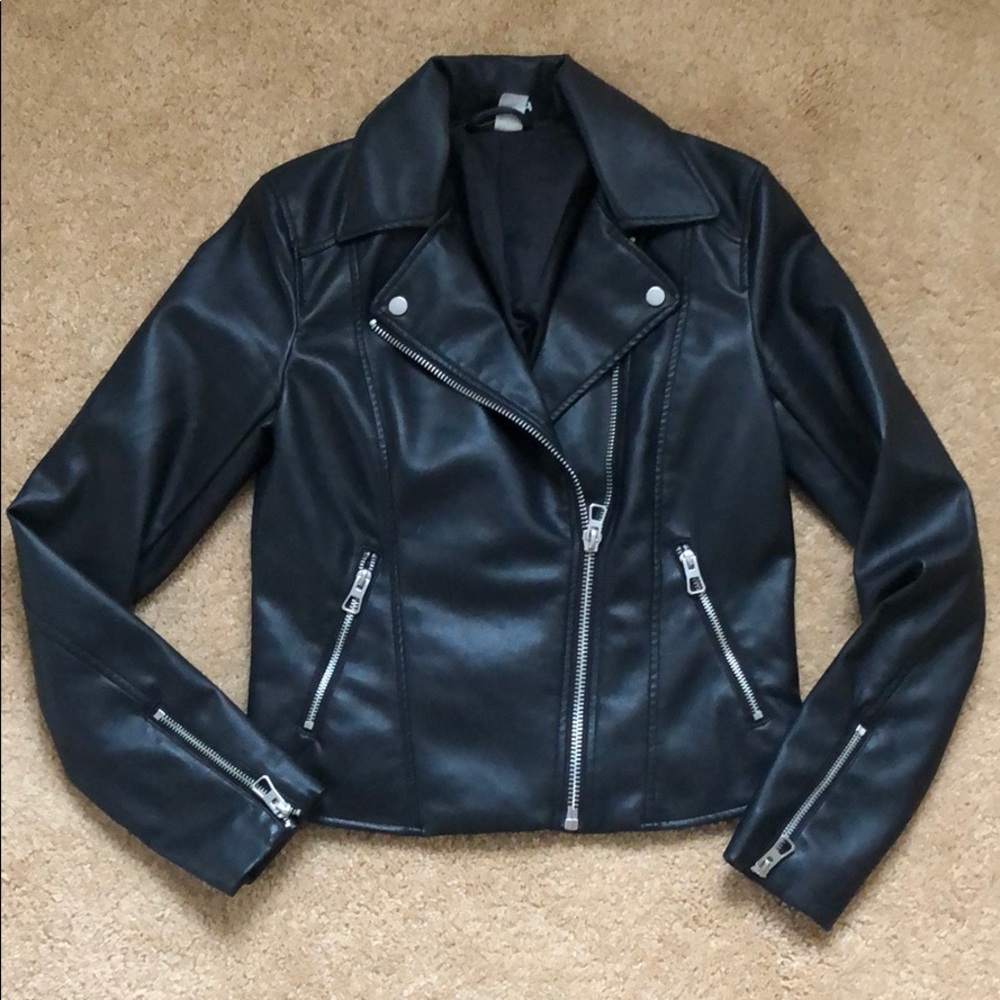 H&M Moto Faux Leather Jacket
